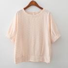 Lace Elbow Sleeve Top