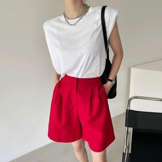 Padded Shoulder Top