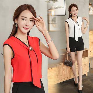 Contrast Trim Tipped Tank Top