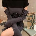 Long-sleeve Turtle-neck Cutout T-shirt / Dress