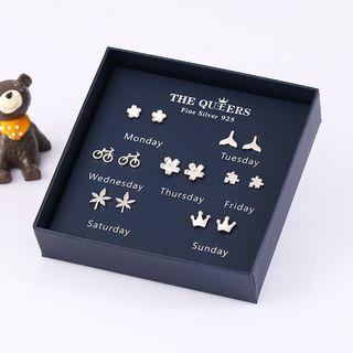 925 Sterling Silver Non-matching Earring Set (various Designs)
