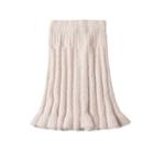 A-line Cable Knit Skirt
