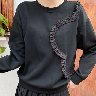 Loose-fit Wood Ear Trim Sweatshirt