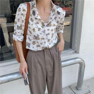 Floral Print Shirt Floral Print - Shirt - One Size