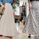 Floral Flared Maxi Skirt