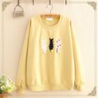 Cat Patch Pompom-detail Pullover