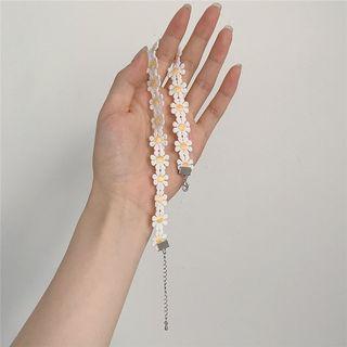 Crochet Flower Choker As The Picture Shows - One Size