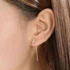 Clover Drop 925 Sterling Silver Earring 1 Pair - Silver - One Size