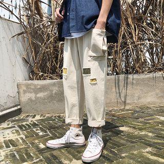 Paneled Straight-cut Pants