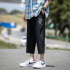 Printed Crop Tapered Pants