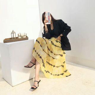 Tiered Maxi Tie-dye Skirt