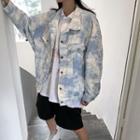 Tie-dyed Buttoned Jacket