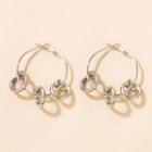 Hoop Earring 18827 - 1 Pair - Silver - One Size