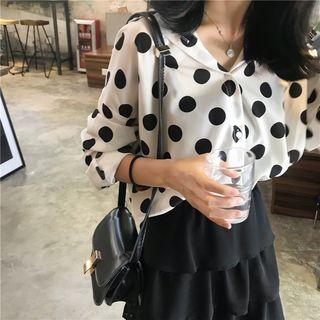 Polka Dot Blouse Polka Dot - Black & White - One Size