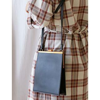 Metal-trim Square Shoulder Bag
