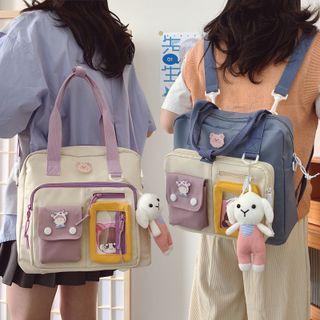 Pvc Pocket Nylon Multi Backpack / Accessory / Set