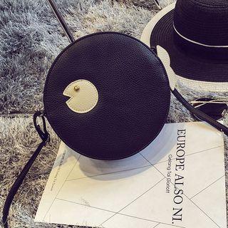 Faux-leather Round Fish-shaped Shoulder Bag