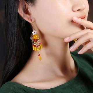 Agate Fringed Earring