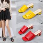 Square Chunky-heel Sandals