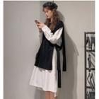 Oversized Vest / Long-sleeve Dress