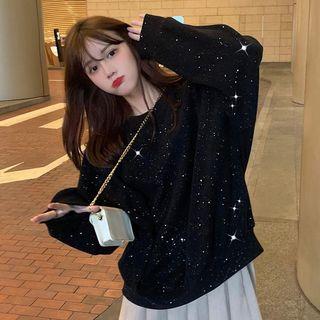 Glitter Oversize Pullover