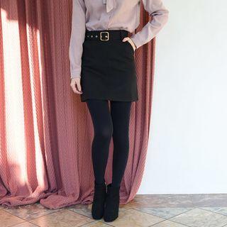 Belted Miniskirt