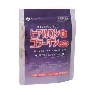 Fine Japan - Hyaluron & Collagen + Ubiquinol Platinum Powder 240g