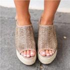 Wedge-heel Slingback Sandals
