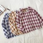 Color-block Square-neck Lace-up Long-sleeve Top