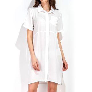 Beach Short-sleeve Shirt Dress