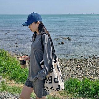 Comfy Sweatshirt & Sweatshorts Set