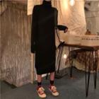 Turtleneck Loose-fit Sweater Dress