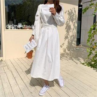 Tie-waist Dress Ivory - One Size