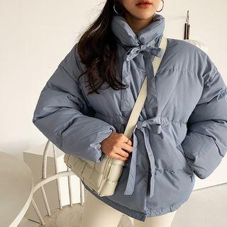 Beribboned Front Puffer Jacket