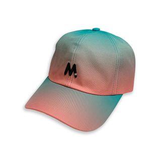 Gradient Print Embroidered Lettering Baseball Cap