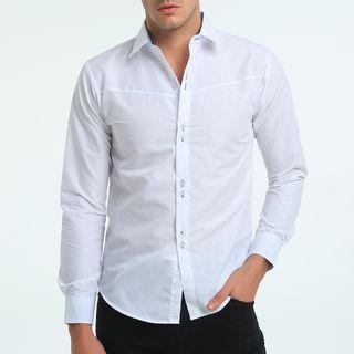 Geometric Patterned Dress Shirt