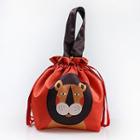 Lion Print Drawstring Lunch Bag As Shown In Figure - One Size