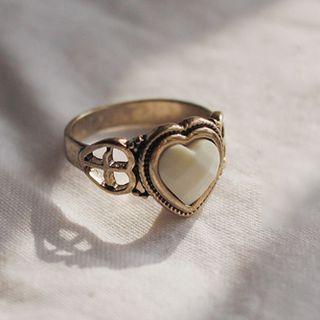 Heart Alloy Open Ring