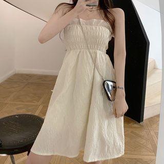 Smocked Mini A-line Tube Dress