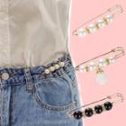 Set Of 2 / 4 : Faux Pearl Alloy Safety Pin Jeans Waist Adjuster