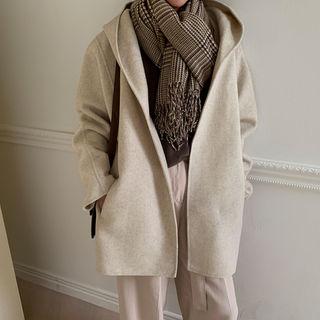 Handmade Hooded Wrap Jacket