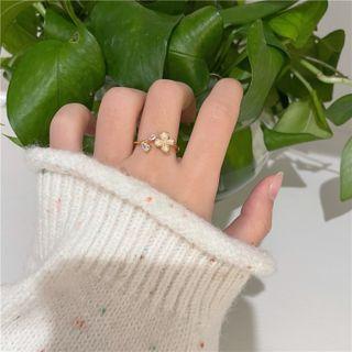 Flower Alloy Open Ring Jml4538 - Gole - One Size