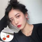 Heart Earring 1 Pair - S925 Silver - One Size