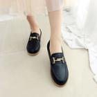 Petite Size - Comfort-sole Buckled Loafers