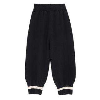 Contrast-trim Knit Jogger Pants