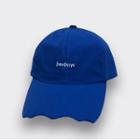 Wavy Brim Lettering Embroidered Baseball Cap