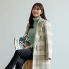 Detachable Fleece-collar Wool Blend Plaid Coat