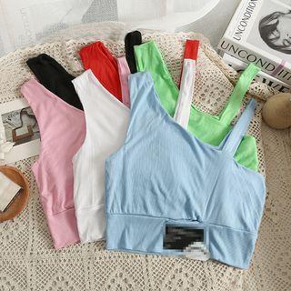 Asymmetrical Crop Tank Top In 6 Colors