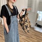 Loose-fit Denim Overall Dress