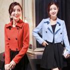 Set : Double-breasted Jacket + Tank Dress